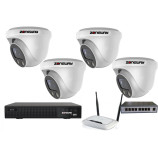 5MPx kamerový IP POE set - 4x NC960, POE switch 4 + 1, NVR | ZONEWAY 4-NC960-3016