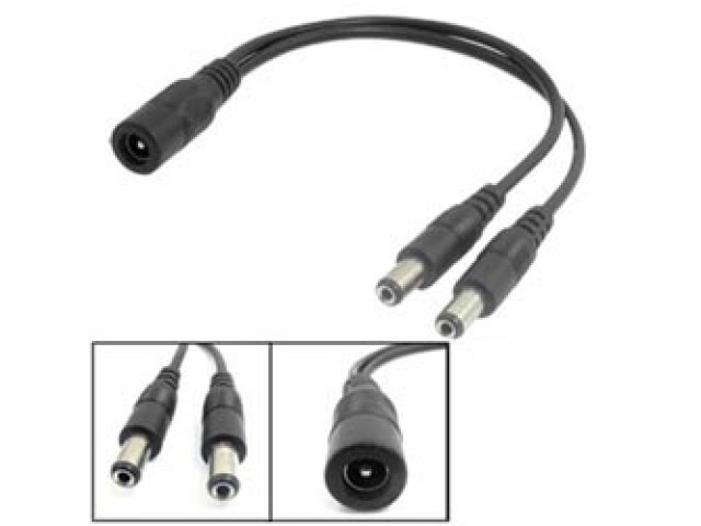 CCTV-SPLITTER napájecí rozbočka 1/2 pro napájení CCTV kamer, rozbočovač