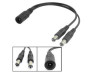 CCTV-SPLITTER napájecí rozbočka 1/2 pro napájení CCTV kamer, rozbočovač