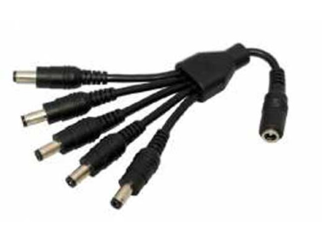CCTV-SPLITTER napájecí rozbočka 1/5 pro napájení CCTV kamer, rozbočovač