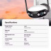 4MPx WIFI AI  PANOVU DUAL ONVIF IP kamera | HICO F2FD-M4X