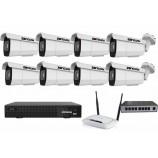8MPx ZOOM kamerový IP POE set - 8x NC971, POE switch 8 + 1, NVR | ZONEWAY 8-NC971-3016