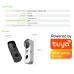 Tuya WiFi Videozvonek s detekcí pohybu a nočním viděním | ZONEWAY T30 Black