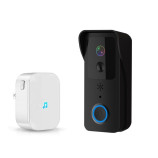 Bezdrátový WiFi videozvonek s vnitřní jednotkou zvonku | ZONEWAY T32 Black