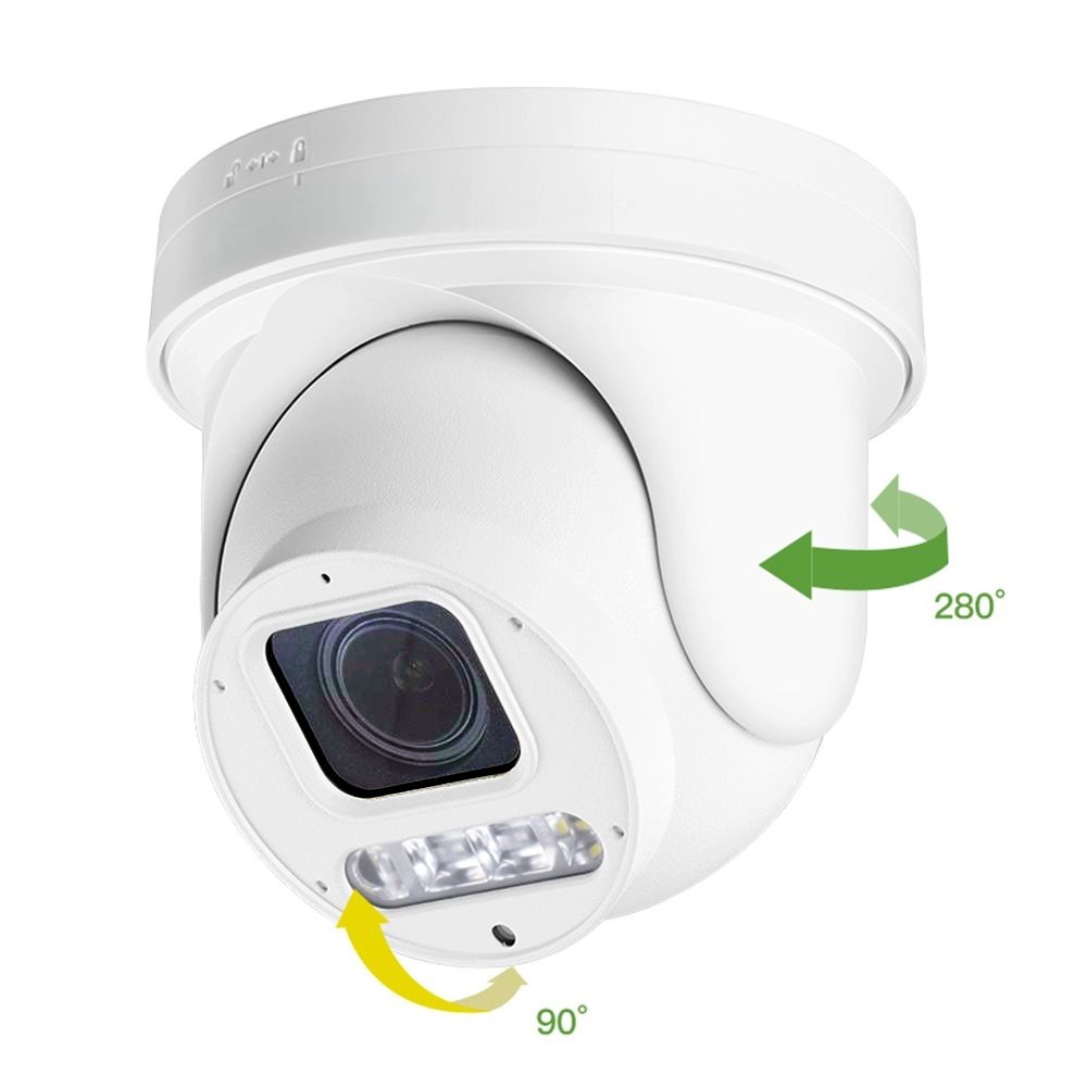Venkovní mini PTZ IP kamera HICO X4D-M6S – pohled zepředu